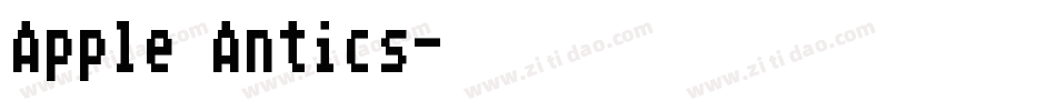 Apple Antics字体转换